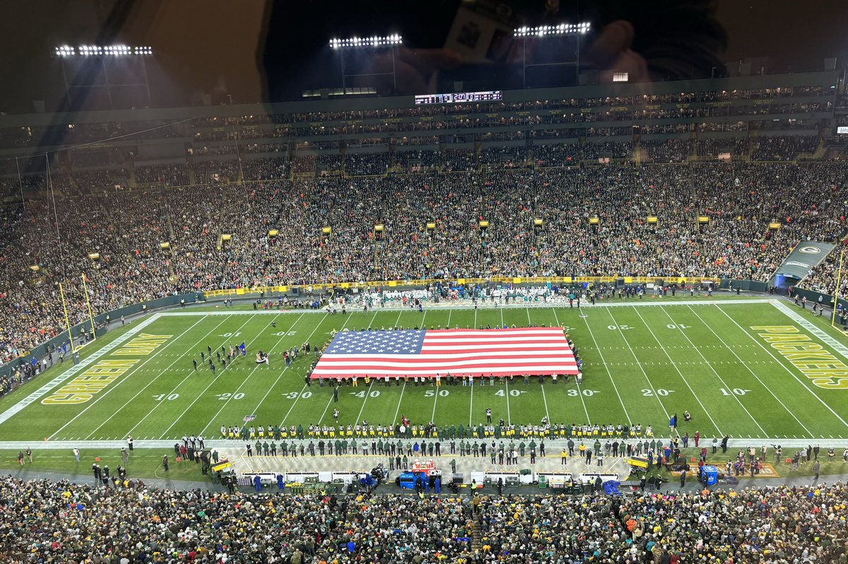 For only the second time in its venerable 68-year history, #Thanksgiving night football at Lambeau Field. #Packers #Dolphins #HappyThanksgiving
