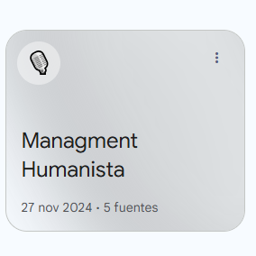 𝒀𝒂𝒓𝒆𝒅 𝑮𝒍𝒆𝒛 💊 (@yaredgp) on Twitter photo Me he creado un cuaderno en @notebooklm de Managment humanista, sé que a <a href="/MarioGarciaGil/">Mario García Gil</a> le gustará.
Le he subido tres años de publicaciones y videos de Xavier Marcet.
Te preguntarás ¿Qué hago con él?
💪Le planteo un problema en el equipo
🧔Le asigno un rol: experto en Me he creado un cuaderno en @notebooklm de Managment humanista, sé que a <a href="/MarioGarciaGil/">Mario García Gil</a> le gustará.
Le he subido tres años de publicaciones y videos de Xavier Marcet.
Te preguntarás ¿Qué hago con él?
💪Le planteo un problema en el equipo
🧔Le asigno un rol: experto en