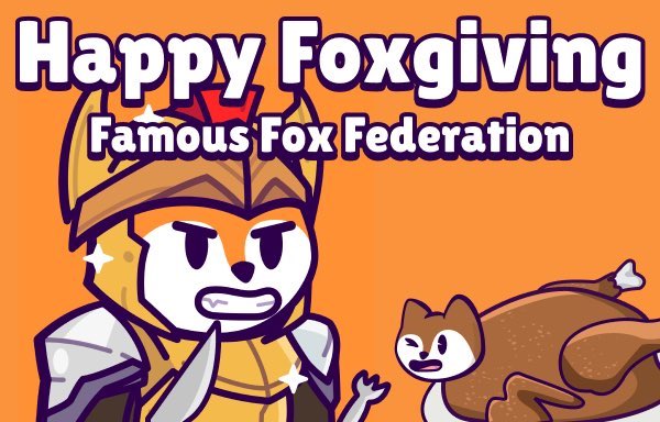 Will forever be thankful for Solana and thankful for the Famous Foxes 🟠🦊

Happy #Thanksgiving and hope your year has given you plenty to be thankful for!🧡