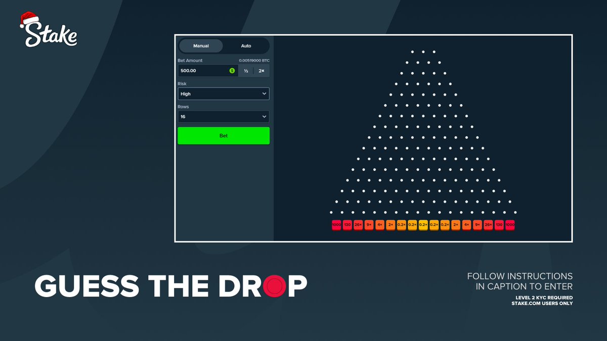 Guess the Drop 🔴

Where do you think the Plinko ball will drop? 👀

Comment below which multiplier you think the ball will drop into and we'll select 10 correct answers to win $100 of Stake credit each 🤑