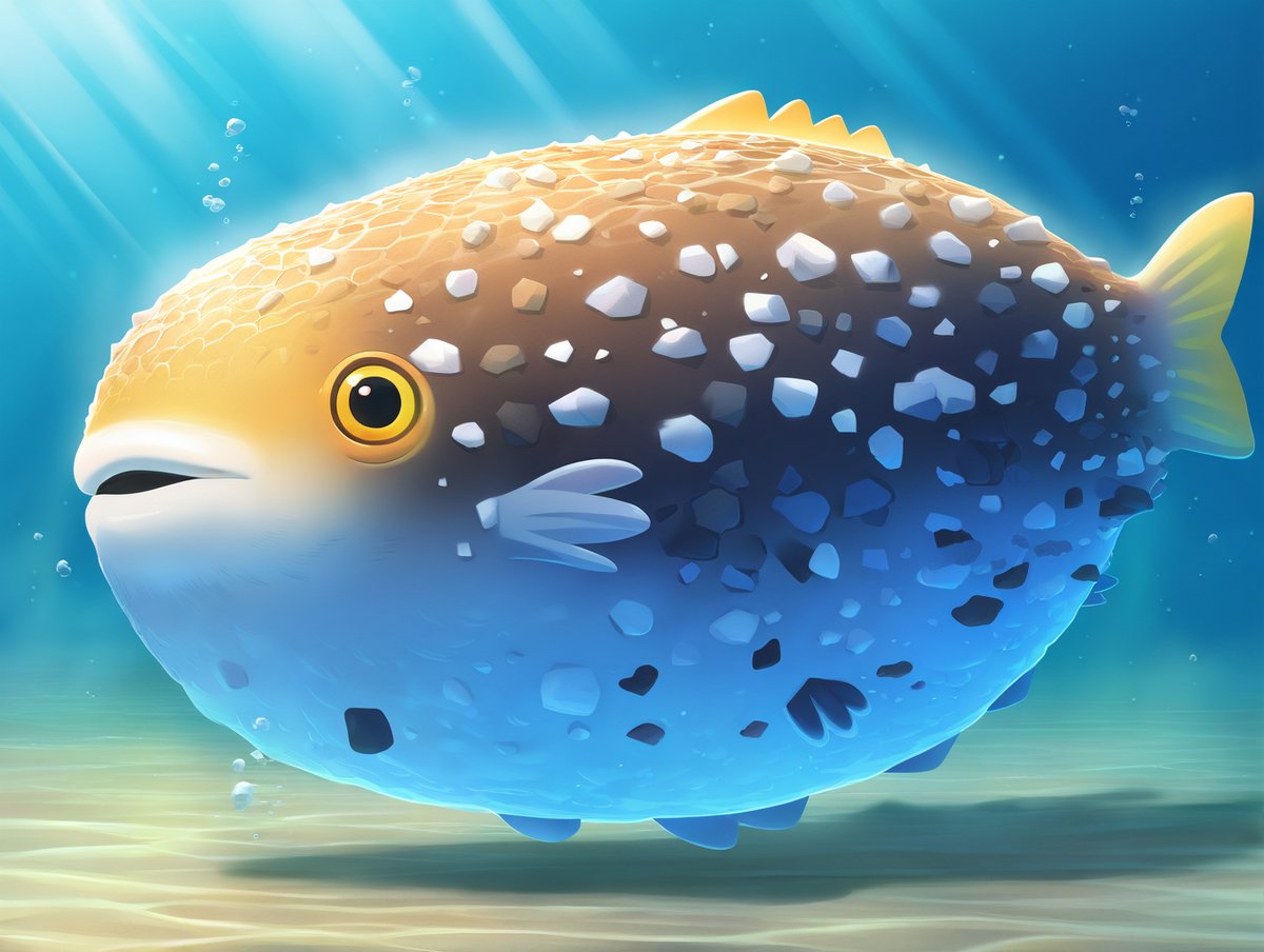 yukyu_haruka's tweet image. 11月29日は「いいフグの日」「いい（11）フグ（29）」と読み、食べた人に福（ふく）をもたらすという語呂合わせから。魚をフォーカスして出力したことがなかったのでフグの出力に苦戦。&quot;pufferfish&quot;で出力する方がいいですが、モデルによってまちまちですね（今回はNoobAI-XLを使用）#AIイラスト