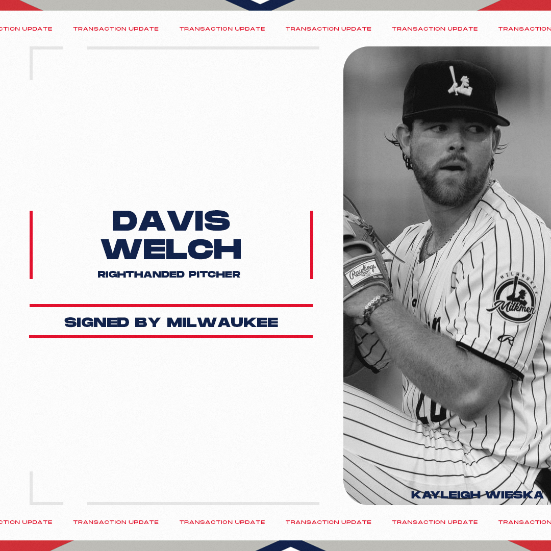 American Association (@aa_baseball) on Twitter photo November 25 Transaction: <a href="/MKEMilkmen/">Milwaukee Milkmen</a> signed RHP Davis Welch (<a href="/daviswelch_/">Davis Welch</a>).
Welch made his professional debut for Milwaukee in 2024 after pitching collegiately for @harding_base.
baseball.pointstreak.com/player.html?pl… November 25 Transaction: <a href="/MKEMilkmen/">Milwaukee Milkmen</a> signed RHP Davis Welch (<a href="/daviswelch_/">Davis Welch</a>).
Welch made his professional debut for Milwaukee in 2024 after pitching collegiately for @harding_base.
baseball.pointstreak.com/player.html?pl…
