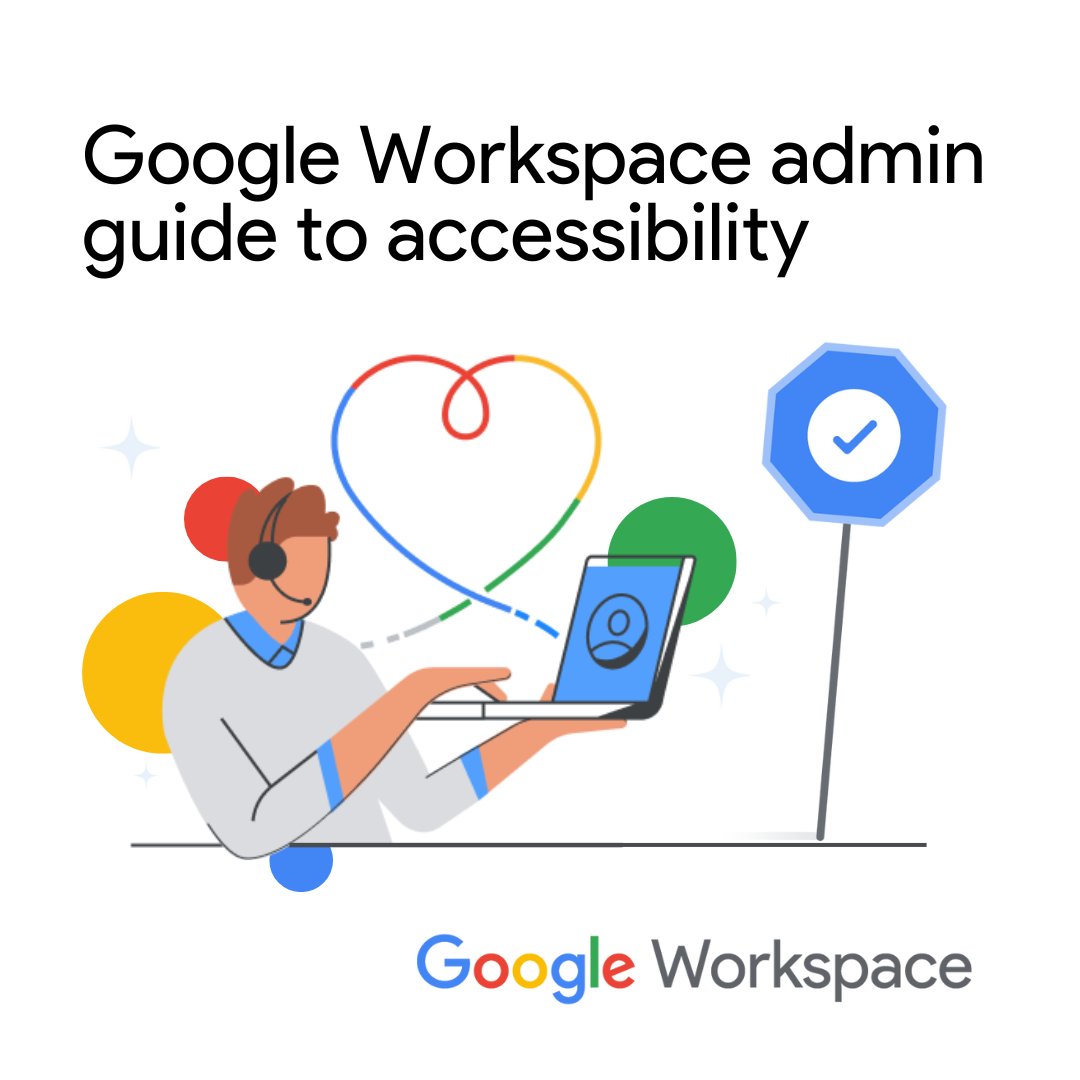 AskWorkspace's tweet image. 🤝🏻 #GoogleWorkspace is committed to building accessibility into our products: Gmail, Calendar, Docs, and more! 

Admins can turn on #AccessibilityFeatures in the Admin console for all or just a specific set of users. Check this guide for all the steps: goo.gle/415lth6