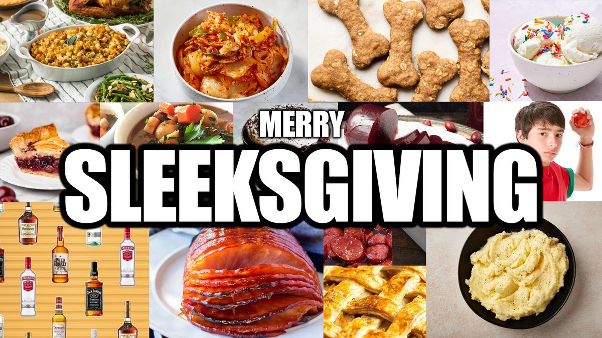 Just a collage of what everyone in my comm wanted to bring to Sleeksgiving in the segment we did last night. 

Hope you guys had a good Thanksgiving 🦃