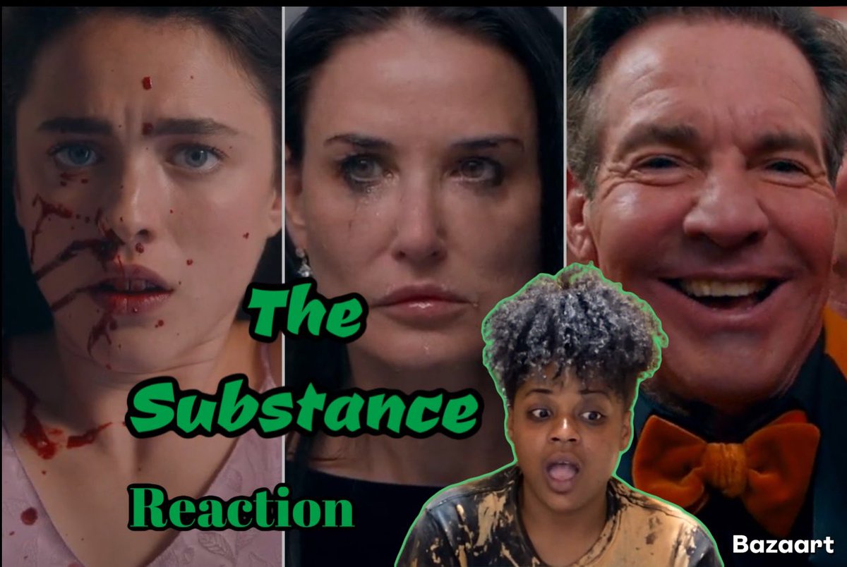 SharShar2u's tweet photo. The Substance | This movie had me GAGGING! Reaction | First time watching https://t.co/rRy2jnEguO via @YouTube https://t.co/r938wBhFqZ