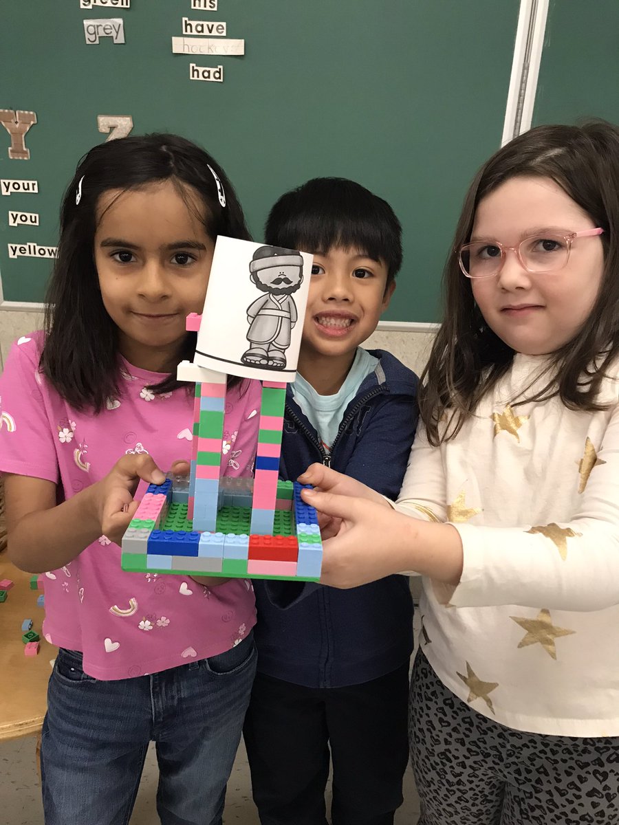 e14105's tweet photo. We read the bible story, Zacchaeus the Tax Collector. We used creativity and collaboration to build our own sycamore trees for Zacchaeus. Jesus loves everyone❤️@StJeromeOCSB https://t.co/BmQ2dmfbPM