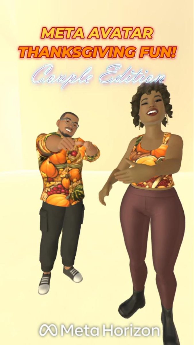 JoyReignVr's tweet image. Happy Thanksgiving from us to you! 

@jdunrrp and I are so grateful for the love, laughter &amp;amp; moments we get to share with each other and with all of YOU! 💛

We hope your Thanksgiving is filled with joy and gratitude.✨

#QuestCreatorPartner #ExploreWithQuest