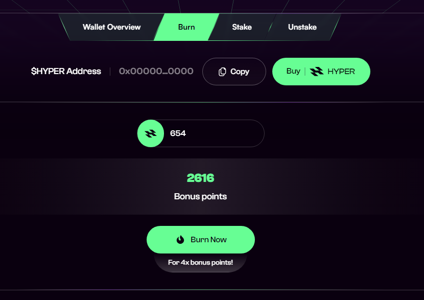 hyperpoolETH's tweet photo. Yesterday we explored the points system. Today we’re going to explore the reason why we need a system like this; 

Staking and Burning

We wanted a system where users could BOOST their chances by staking or burning their tokens. Sometimes referred to as a HYPERBOOST!

The points system makes it easy to track these functions in the backend. 

Staking your tokens doubles your points for every token staked. Stake all your holdings? Double your chances of winning as long as the tokens are staked!

There is a minimum period of 7 days, then you can unstake whenever you like. 

While staking is temporary, burning is permanent. 

We designed the burn multiplier to be adjustable. By default for every token you burn you will quadruple your points. 

Yes. 4 times your chances. Forever. 

Because it’s adjustable, it gives us the chance to do some awesome competitions based around burning tokens. 

Just wait… we’re cooking. 

Learn more about it (with examples) here:
https://t.co/XFn9j4ORiU

We are REALLY excited about this feature of Hyperpool. 

Another thing that sets us apart from the rest. 

Tomorrow we look at on-chain randomness. A third party system that guarantees randomness when selecting a winner.