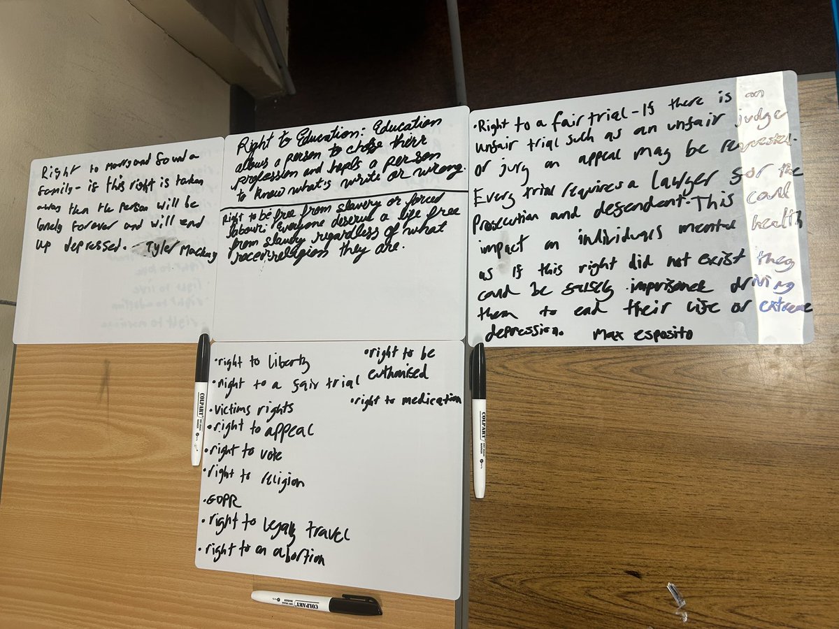 Our senior Level 6 Mental Health Award started analysing how the removal of our human rights can impact mental health. 🧐🏥  “I’m writing my name so I get credit on the school Twitter” 😂<a href="/oldmachar/">Oldmachar Academy</a>