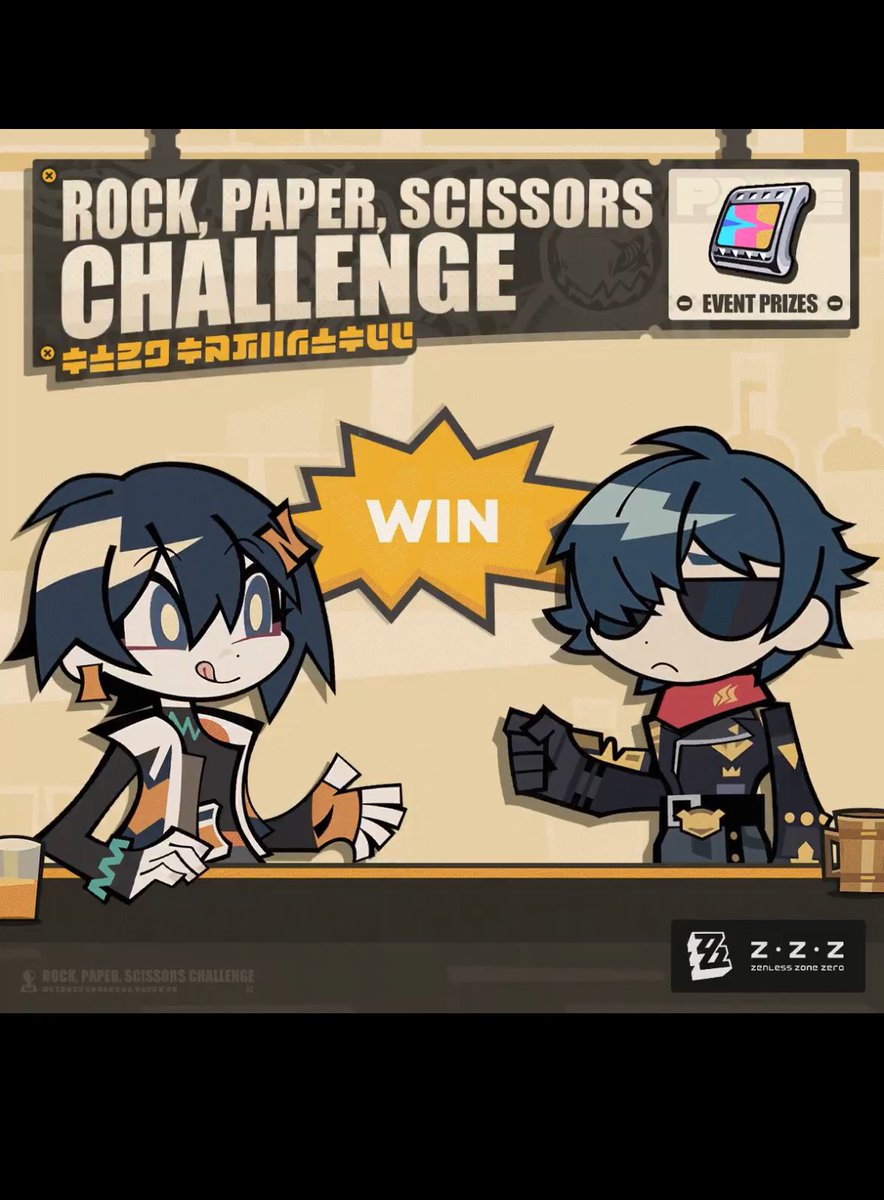 Bubblebixx's tweet photo. @ZZZ_EN Haha nice 
UID 1002714131
#zzzero #RockPaperScissorsChallenge https://t.co/3NA7RcLYjM