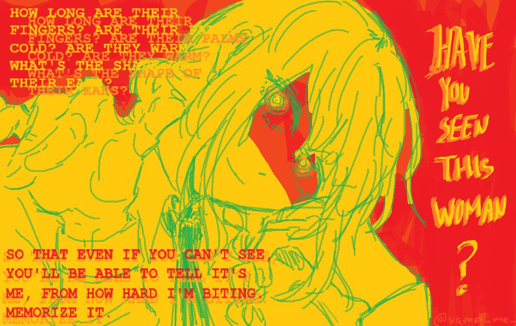 vamp_me_'s tweet image. i dreamt tht makima was my tour guide for a university lol