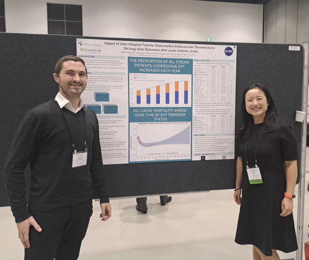 Great to be at the #CanadianStrokeCongress and present some research work from <a href="/ICESOntario/">ICES</a> <a href="/Sunnybrook/">Sunnybrook Health Sciences Centre</a>. Thanks to <a href="/amyyu_md/">Amy Yu, MD</a> for the great mentorship!