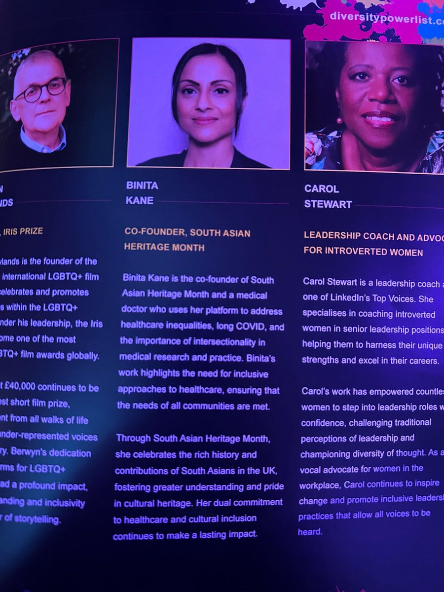 APNA NHS - Asian Professionals National Alliance (@apnanhs) on Twitter photo Congratulations <a href="/BinitaKane/">Binita Kane</a>, named in the UK Diversity Power List 24/25 ππΌ
#APNANHS are proud of your well-deserved recognition for your commitment to healthcare & cultural inclusion, as co-founder of #SouthAsianHeritageMonth ππΌ
#IA24 #DiversityPowerList #IT50 #InclusiveAwards Congratulations <a href="/BinitaKane/">Binita Kane</a>, named in the UK Diversity Power List 24/25 ππΌ
#APNANHS are proud of your well-deserved recognition for your commitment to healthcare & cultural inclusion, as co-founder of #SouthAsianHeritageMonth ππΌ
#IA24 #DiversityPowerList #IT50 #InclusiveAwards