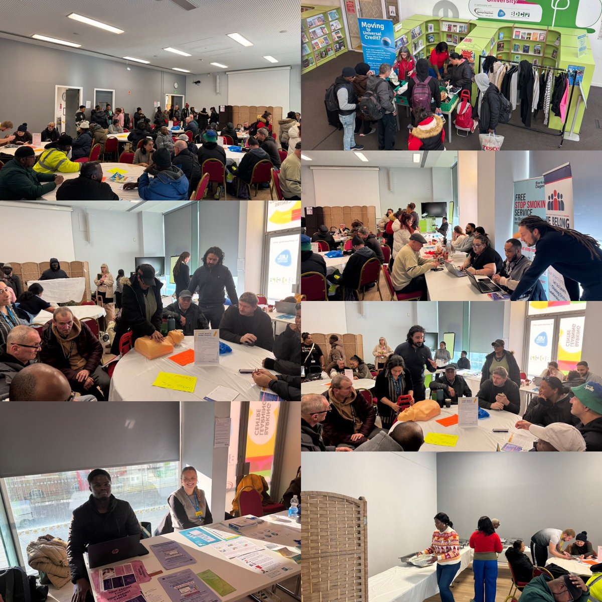 Was amazing rough sleepers and asylum seekers GP pop up clinic - was saw about 100 vulnerable people - dealt with LTCs/ cancer awareness / mental health / sexual health issue / housing / benefits/ smoking cessation/ social prescribing . we gave haircuts / food/ showers/ clothing