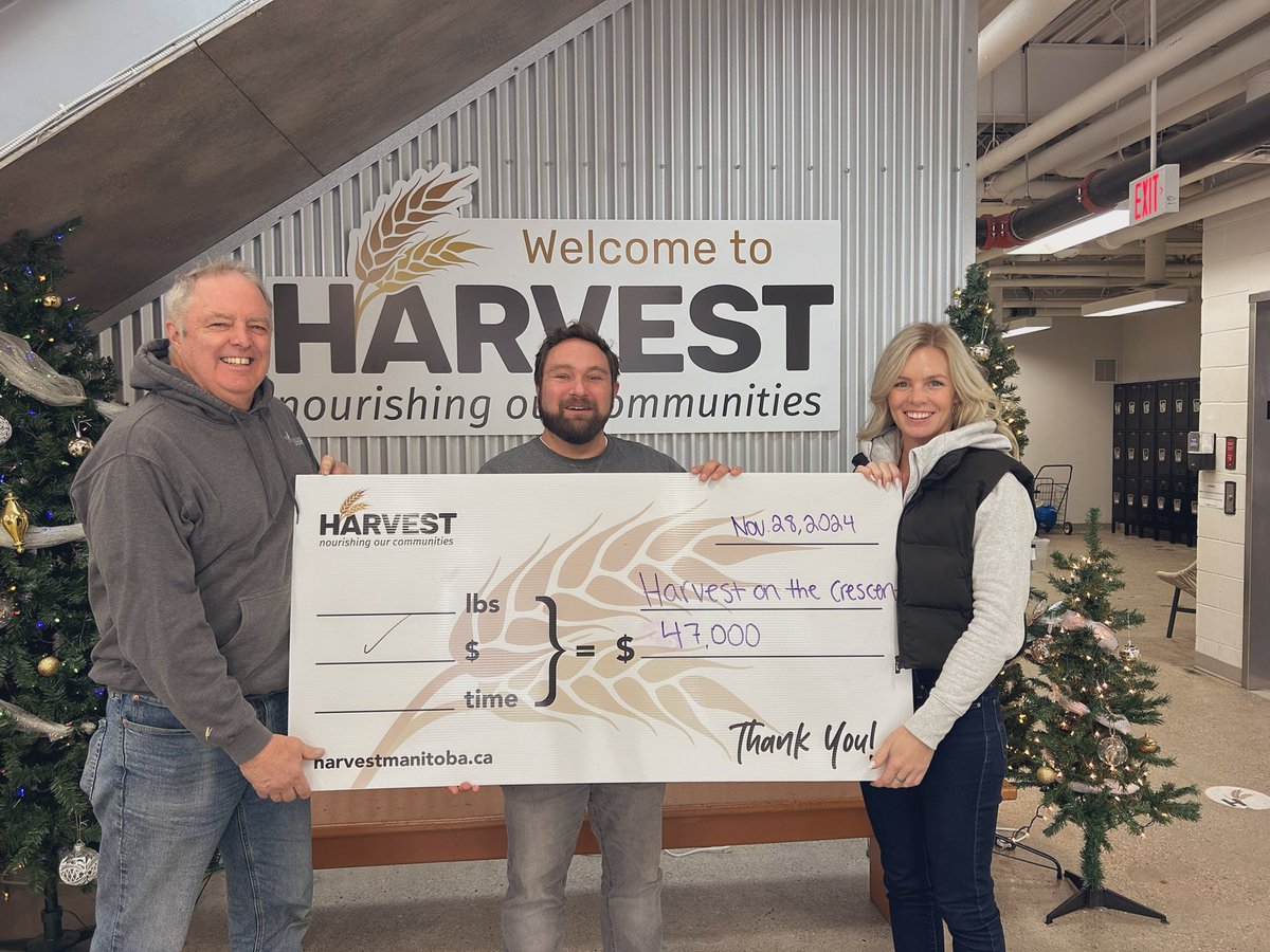 Rutherford Farms (@rutherfordfarms) on Twitter photo 🌾On behalf of Harvest on the Crescent, we extend our heartfelt thanks to our incredible friends and industry partners for their generous donation of $47,000 to <a href="/harvestmanitoba/">Harvest Manitoba</a> 🌾
Your support is making a real difference in the lives of those in need #harvestonthecrescent 💛 🌾On behalf of Harvest on the Crescent, we extend our heartfelt thanks to our incredible friends and industry partners for their generous donation of $47,000 to <a href="/harvestmanitoba/">Harvest Manitoba</a> 🌾
Your support is making a real difference in the lives of those in need #harvestonthecrescent 💛
