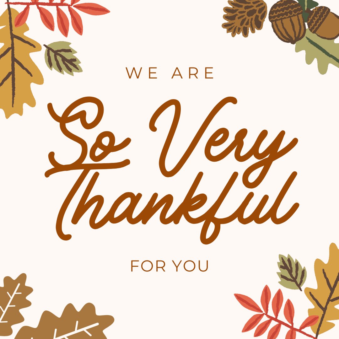 Feeling grateful this Thanksgiving, as we reflect on the tremendous support from our community partners, volunteers, and donors. 

It's your contributions that enable us to make a difference in students' lives. 

Sending a huge THANK YOU to each one of you! 🍁🧡
