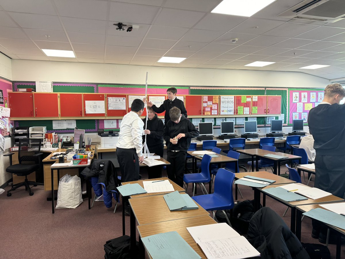StudiesSt's tweet photo. Mrs Ockenden’s S3 Business class were learning all about group interviews this week and completed some group interview tasks including creating a free standing tower from paper and sellotape. #business https://t.co/tuqxUwMMVa