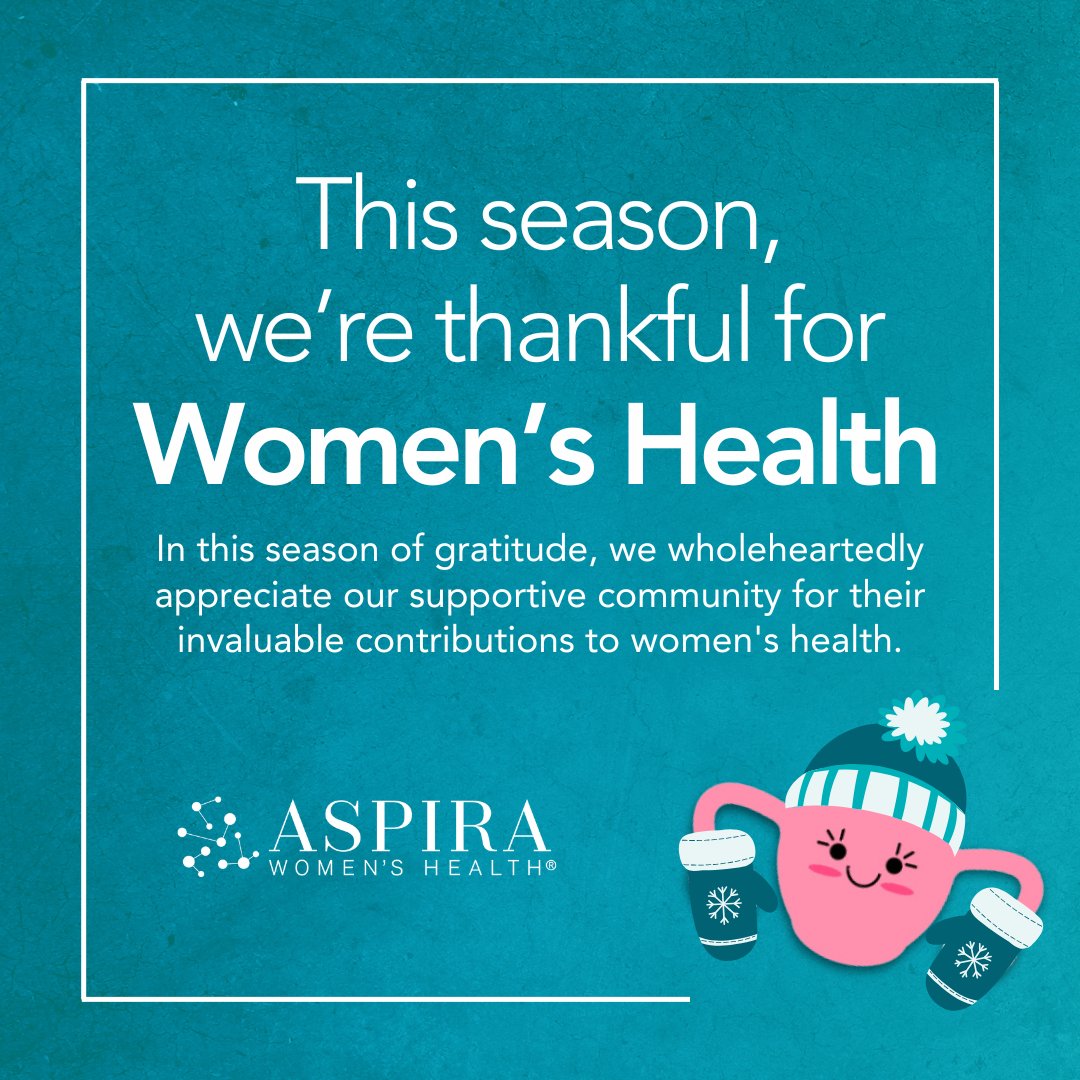 This Thanksgiving, we’re thankful for healthcare professionals advancing women’s health and honor those affected by ovarian cancer and other gynecologic diseases. From all of us at Aspira Women’s Health, have a Thanksgiving filled with gratitude and hope. 🦃💐 #HappyThanksgiving