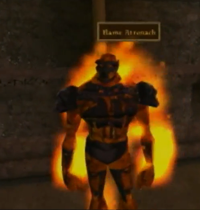 Where you aware that the Flame Atronach we got in TES III: Morrowind was not the first one proposed? Take a look at this version found in a preview video from 2001.