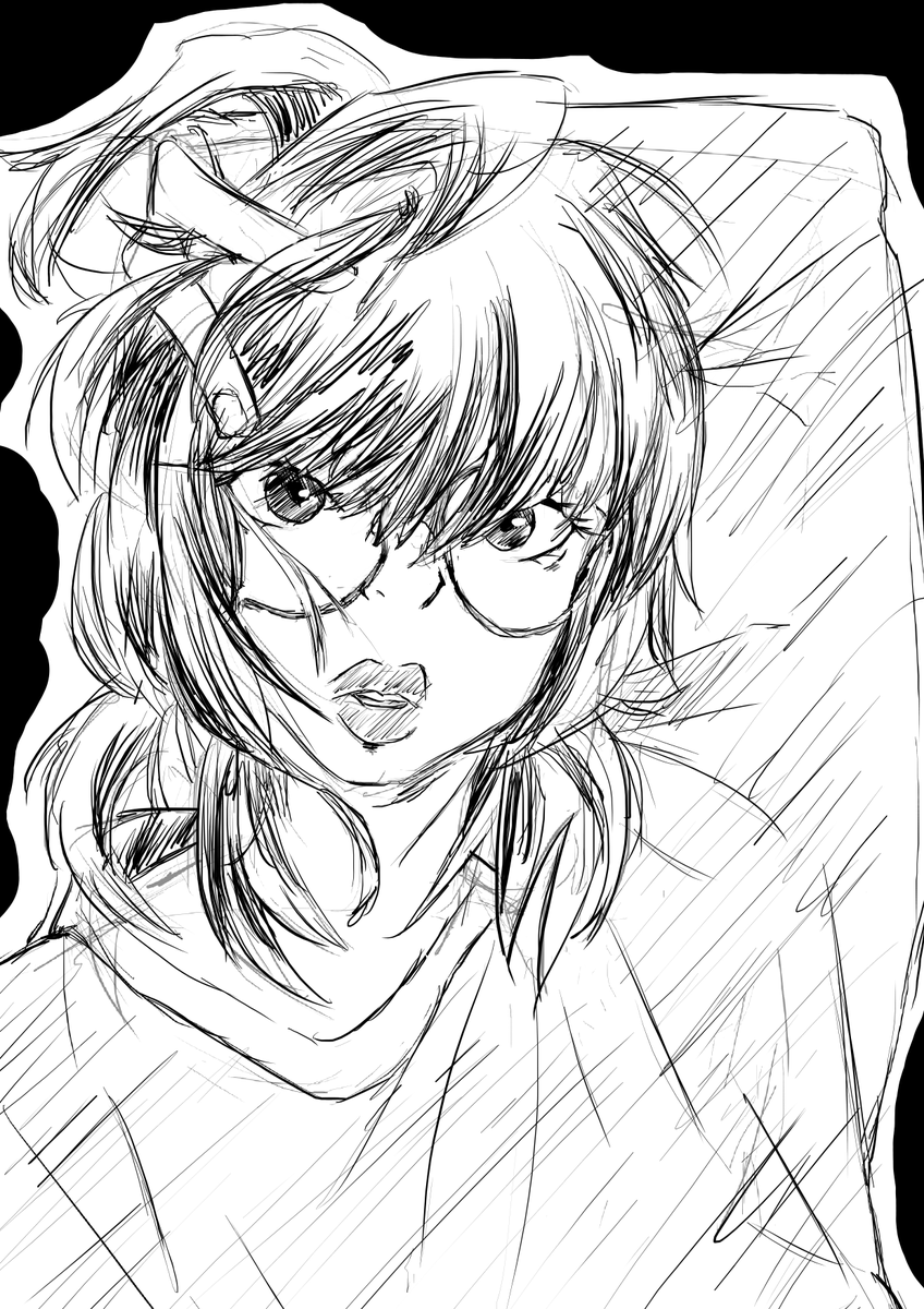 used a pic of myself as reference for this