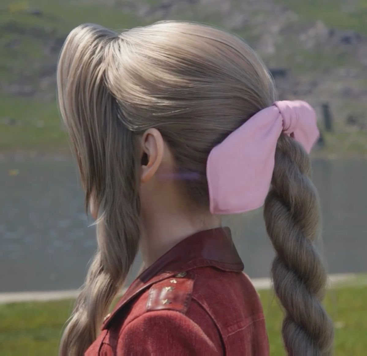 comfortaerith's tweet photo. aerith's adorable hair has to be one of my favorite things about her🎀 https://t.co/KPFmfagWdD