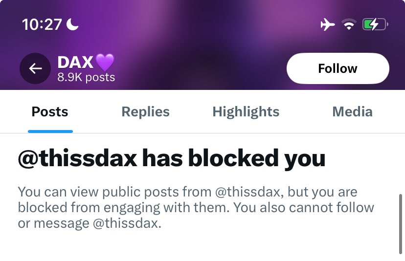 My first twitter block coming from my idolo. 

He really gives me motivations, now it’s all gone. 

I can’t sleep 😢 😅