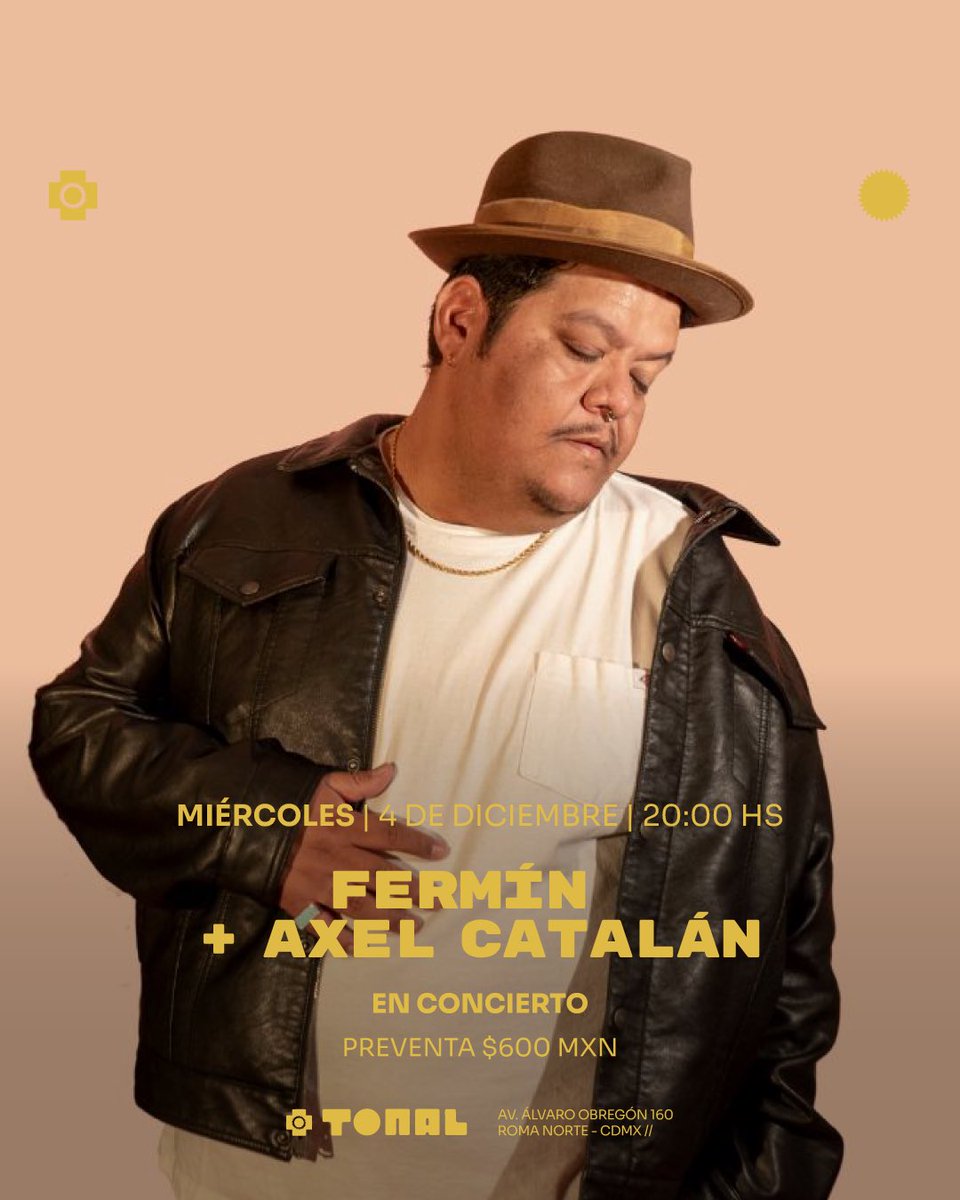 Suena “Perro Viejo” de <a href="/axelcatalan/">Axel Catalán</a> y “Un Ángel” de Fermin <a href="/Ferminhecktor/">Fermín Sánchez</a> 4 de dic en Foro Tonaaal -> ticketssss axel-catalan-fermin-tonal.boletia.com 💿💿💿💿🔫 yo les pongo el after. Vennnnn .