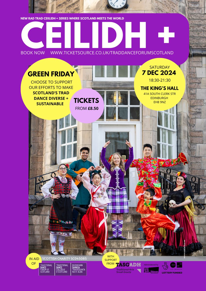Trad Dance Forum (@traddancescot) on Twitter photo #DYK: anti-Black Friday or Green Friday is a/t choosing to spend time outdoors + investing in impactful local causes like <a href="/TradDanceScot/">Trad Dance Forum</a> + Ceilidh Plus!
Celebrate Green Friday, support us + come Ceilidh Plus with us!
7 Dec 6.30pm King's Hall
Book now: ticketsource.co.uk/traddanceforum… #DYK: anti-Black Friday or Green Friday is a/t choosing to spend time outdoors + investing in impactful local causes like <a href="/TradDanceScot/">Trad Dance Forum</a> + Ceilidh Plus!
Celebrate Green Friday, support us + come Ceilidh Plus with us!
7 Dec 6.30pm King's Hall
Book now: ticketsource.co.uk/traddanceforum…