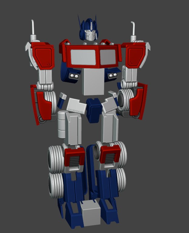 _Resunder_'s tweet image. And spino kids progress, sooner i will render tarantulas
"Optimus and star saber are old models i want to finish up"