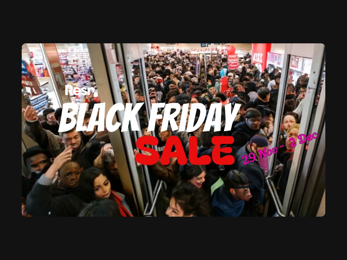 WHAAAAAT? RESN is having a BLACK FRIDAY SALE and will make you a premium bespoke website for over 50% off??? Yes, get the website of your dreams for only $9999.99! The offer is only valid for a short time. Read the terms and conditions at the REVAMPED resn.co.nz.