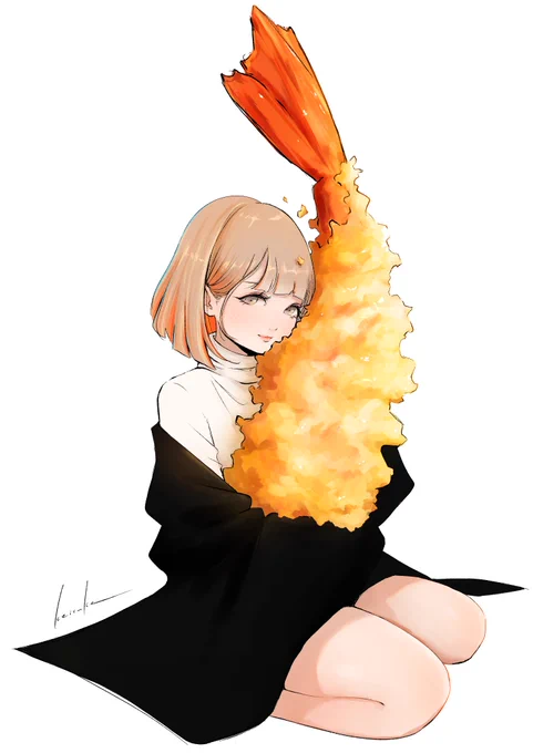 天むす描くのは今回で3回目2020年からの天むすガールの進化をご覧あれ2020 → 2022 → 2024 