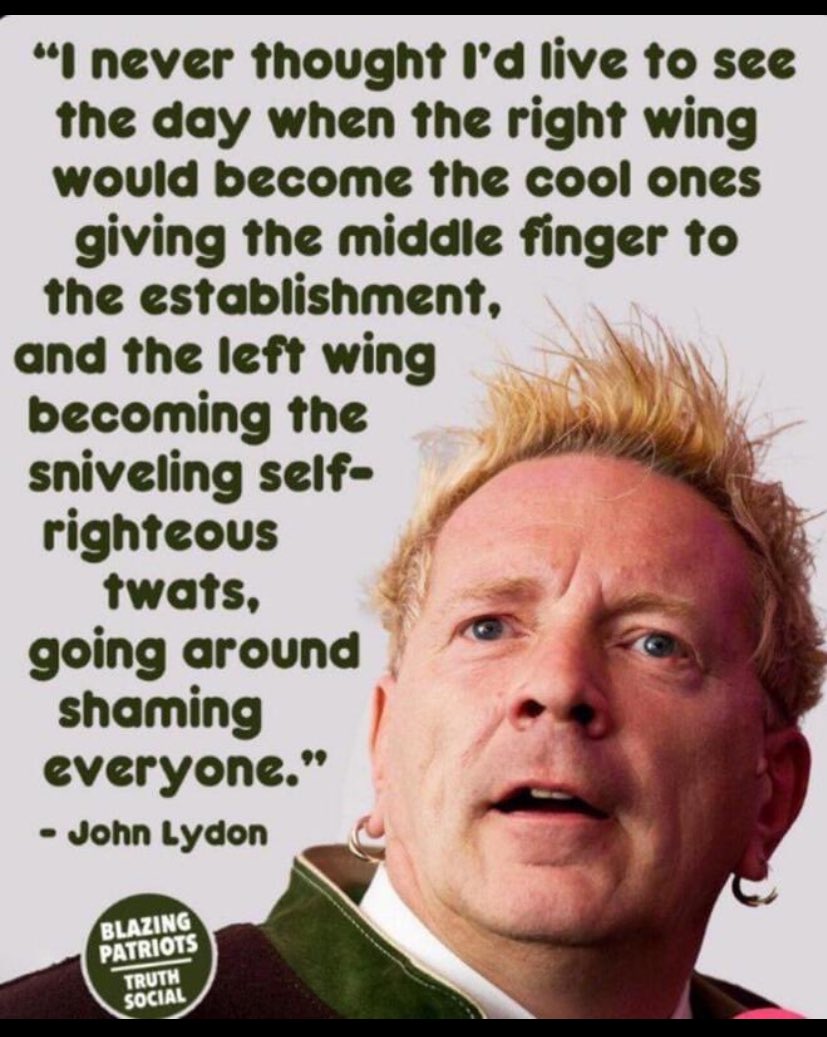 When the lead singer of The Sex Pistols is saying it. That’s all the evidence you need.