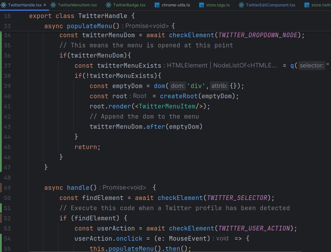 qtguru's tweet photo. I made this extension to look as natural as possible, by the way it's free, it's an extension built for a tutorial. #chromeextension https://t.co/wqy3Kad19t