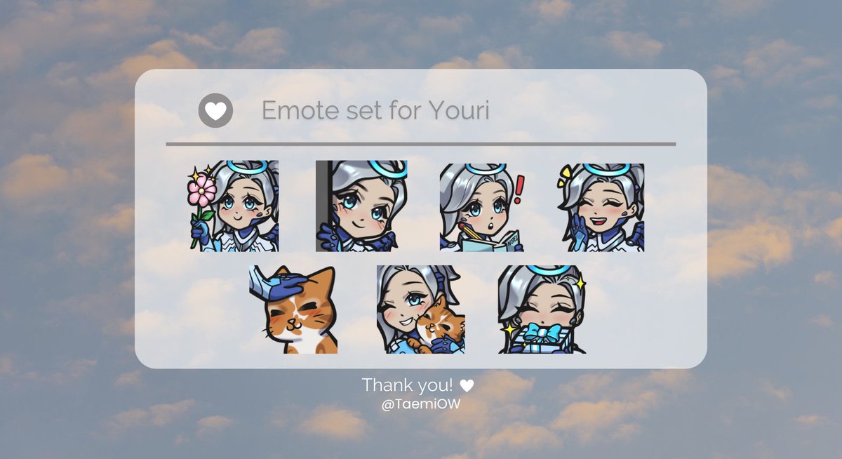 Got my new emotes made by <a href="/TaemiOW/">Taemi</a>! They'll go live during my 24 hour stream this saturday