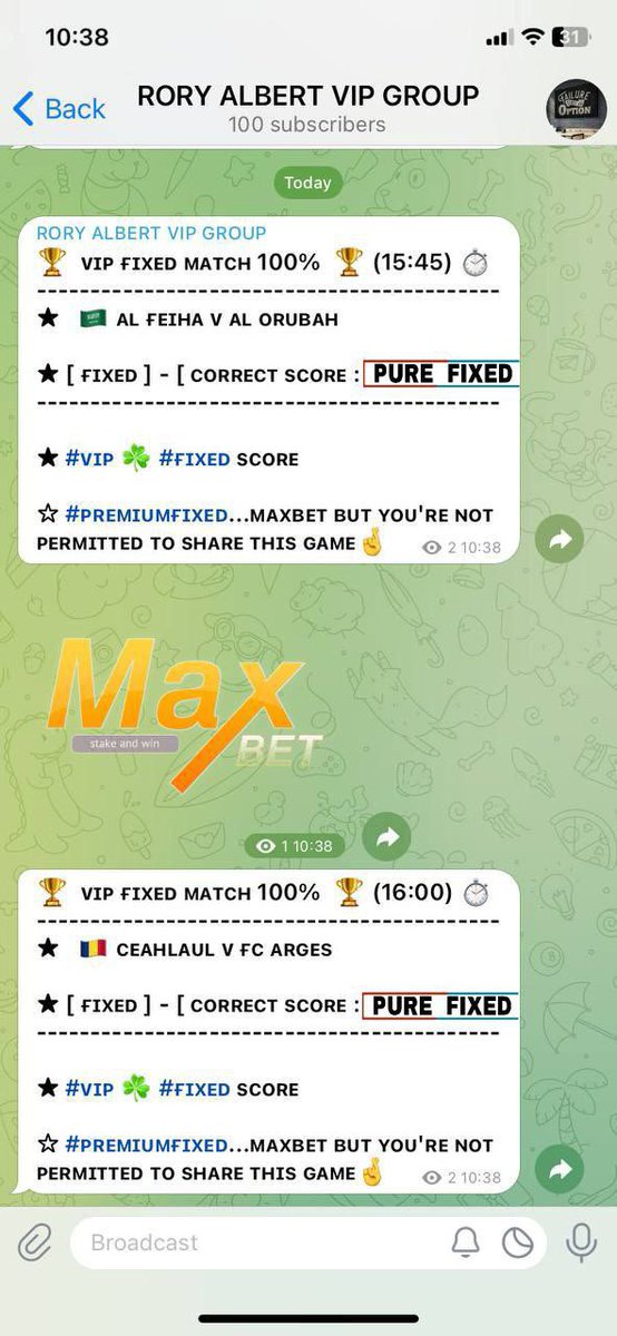 roryalbertfixed's tweet image. Kabooommm ❤️😁

Screw the bookies 😤🤯..The savior of the mass is here 🤩🤩

Congratulations to our today’s subscribers 🟢🟢

It played just as expected 🛑🤙

Next fixed match are confirmed