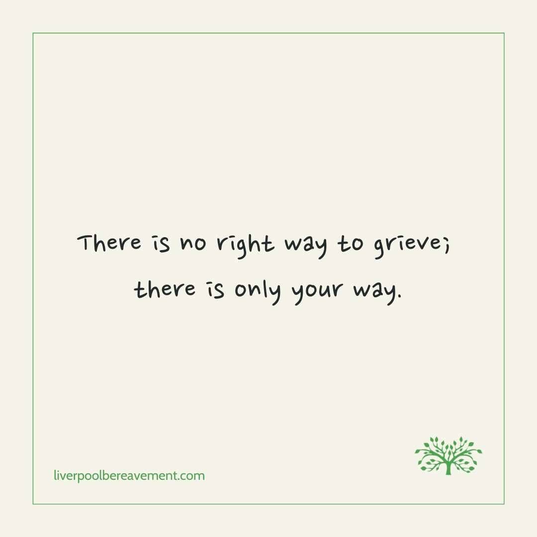 “There is no right way to grieve; there is only your way.” 💚 We all carry unique stories of loss. Share your comforting words with us, and let’s build a community of support together. #GriefSupport #LiverpoolBereavement #YouAreNotAlone