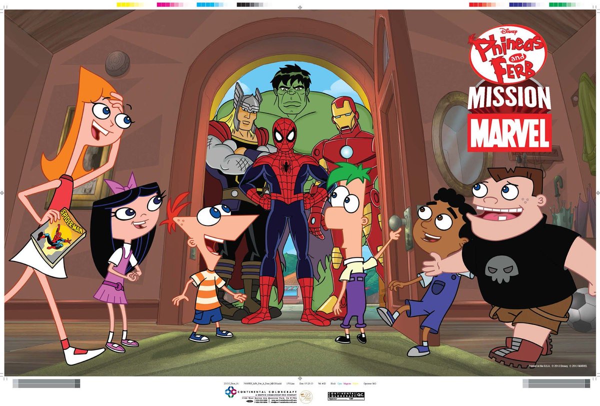masonmancoffey1's tweet photo. This is my favorite Phineas and Ferb episode #MISSIONMARVEL #MarvelComics @Marvel https://t.co/cBpJtqsxUU