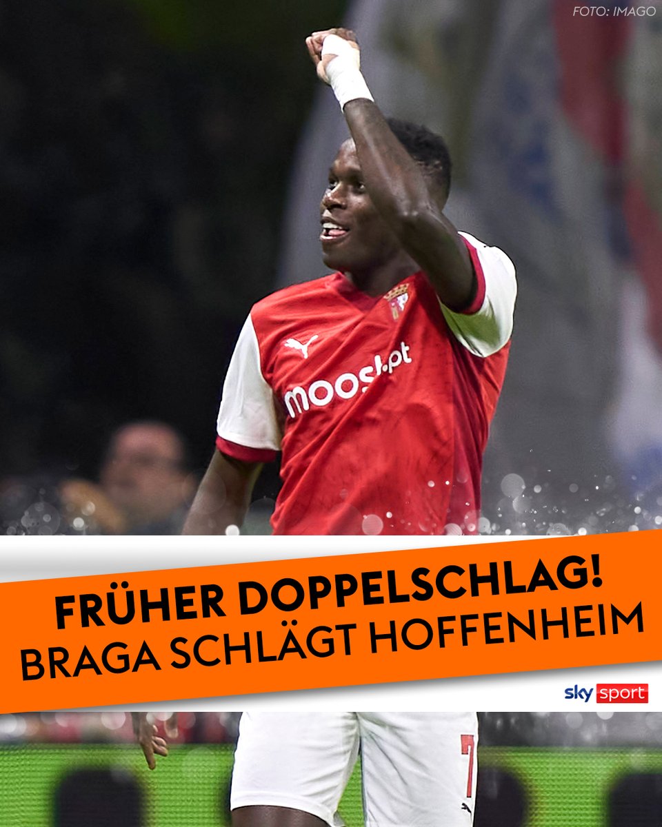 SkySportDE's tweet photo. In den ersten acht Minuten muss Oliver Baumann zweimal hinter sich fassen! Die TSG verliert beim SC Braga und wäre - stand jetzt - aus der Europa League ausgeschieden. ❌
#SkySport #UEL #SCBTSG https://t.co/MeCUEkomsV