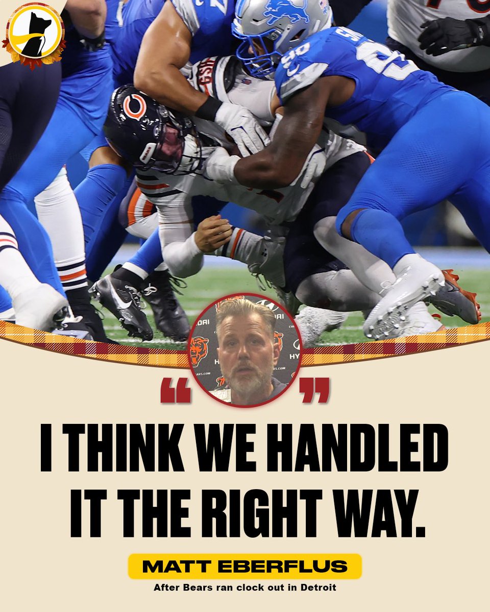 Underdog's tweet photo. Matt Eberflus has no regrets with that ending 😬 https://t.co/PQwhUGmyF2