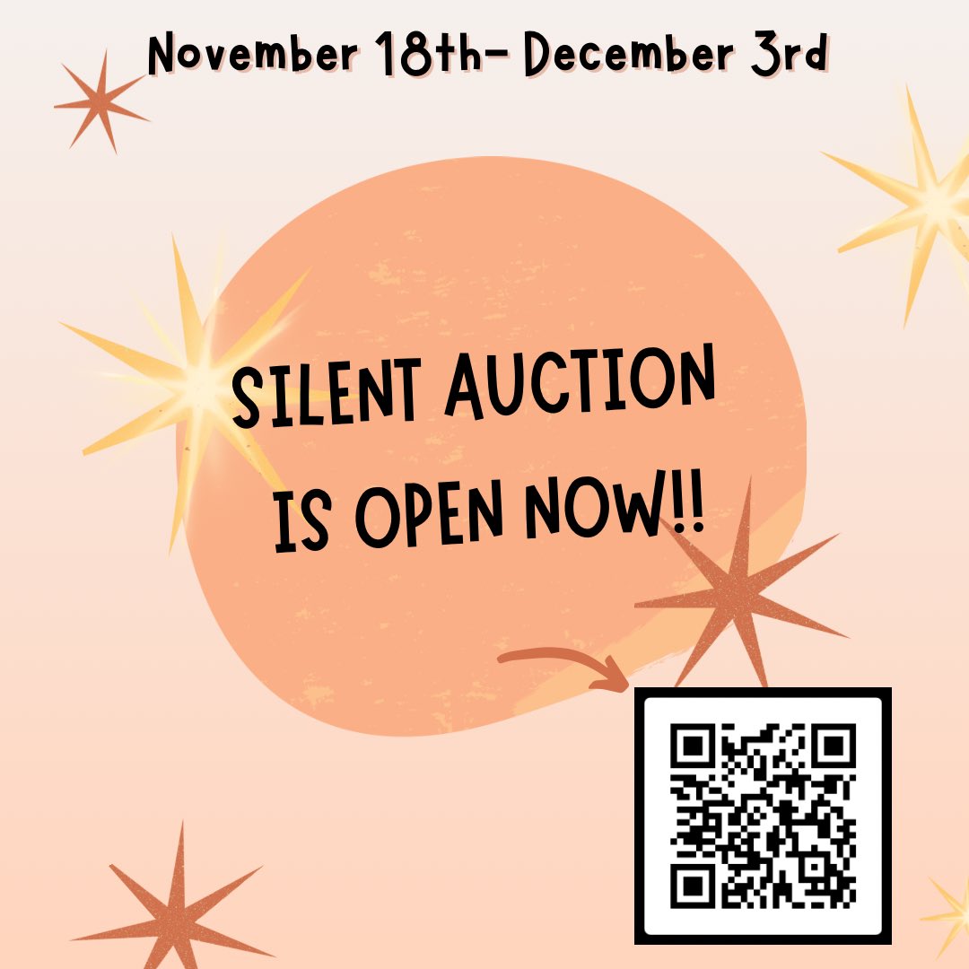 CDHS4Diamonds's tweet photo. The silent auction is still up and running and ready for you to place your bid! We have a lot of cool items this year which you can check out by scanning the QR code or looking at our recent Instagram or Facebook post. Happy bidding! https://t.co/L1Eta2Xd0G