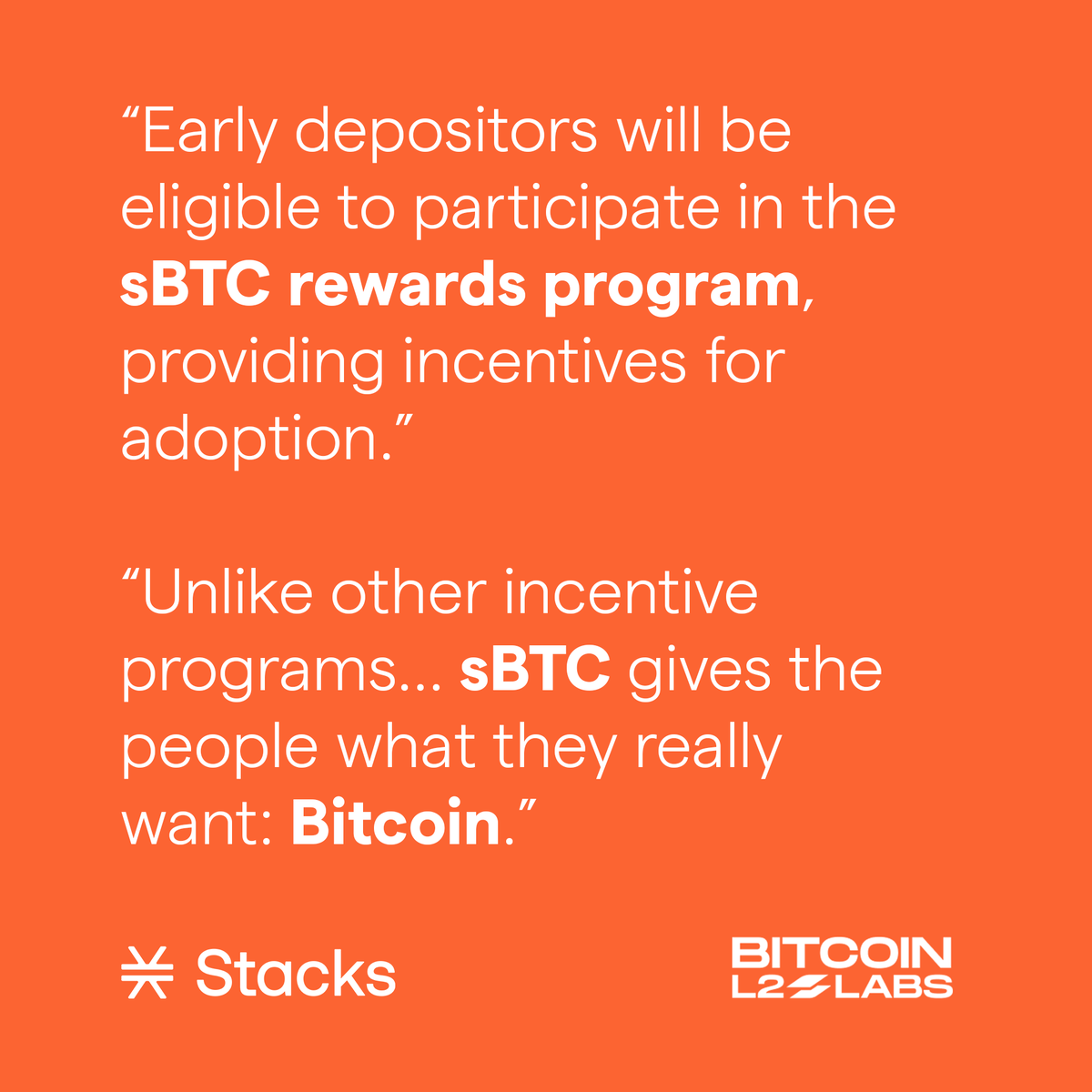 sBTC Rollout & Incentive Program Release by Bitcoin L2 Labs 🟧 🟠 Phase 1:  Mainnet - Bitcoin Deposits Estimated Launch Date: December 16, 2024. 🟠  Phase 2: Mainnet - Bitcoin Withdrawals Estimated Timeline: 6-8 weeks after  Phase 1. More information ...