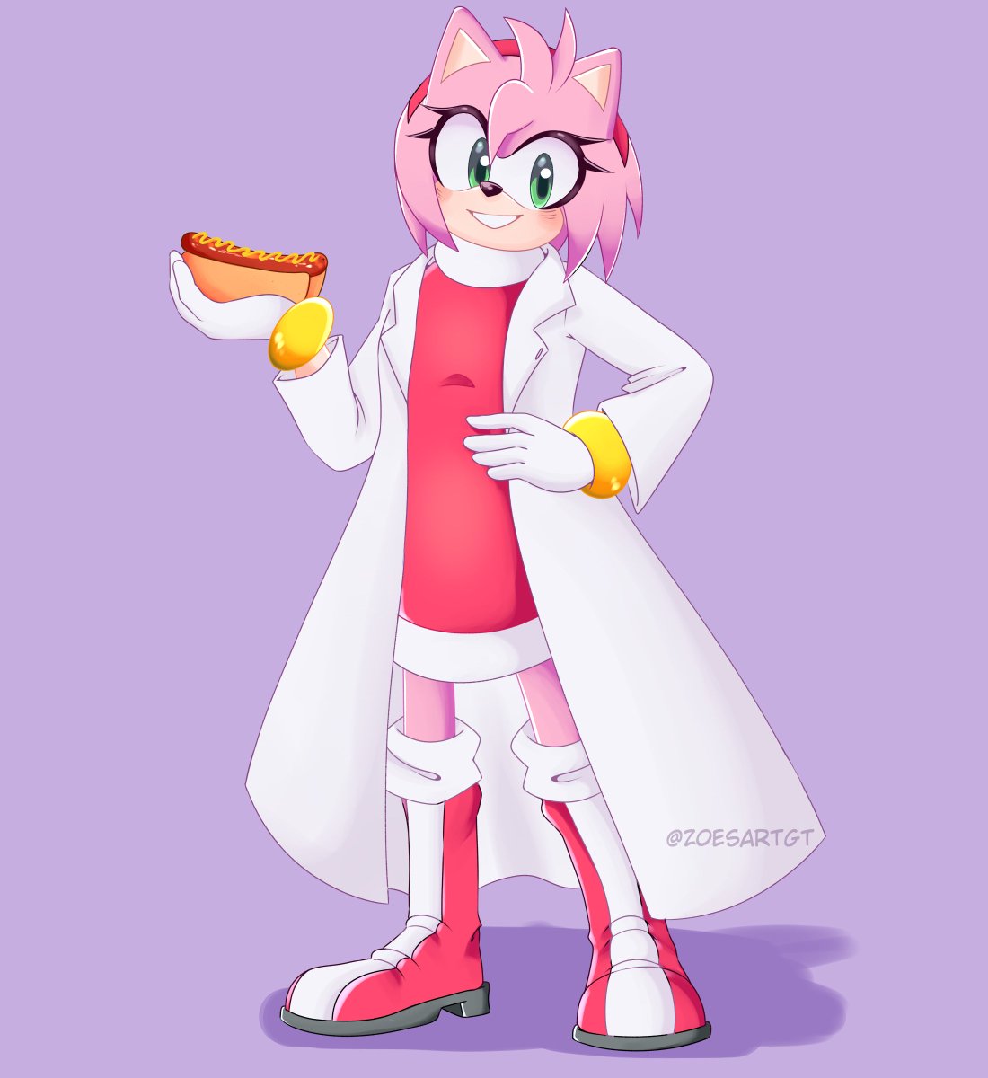 Zoesartgt's tweet photo. Amy Rose (commission) ❤️🌭
#amyroseart #amyrose #SonicTheHedgehog https://t.co/uIsYQlLzz2