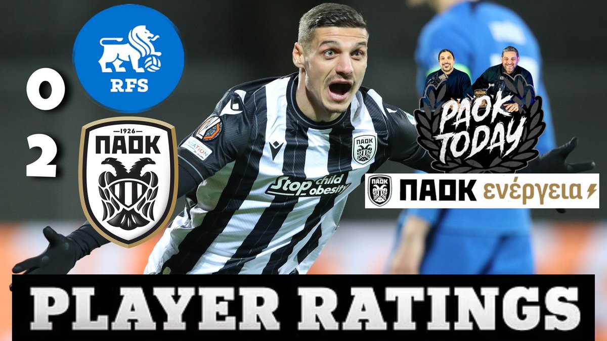 PAOKToday's tweet photo. Ρίγας - ΠΑΟΚ 0-2 Κριτική by #ΠΑΟΚ Ενέργεια: Με MVP Ντεσπόντοφ γυρνάει το κουμπί και στην Ευρώπη! #RFSPAOK
Youtube: https://t.co/g5sLhjmhCW https://t.co/nv5JdEfV5C