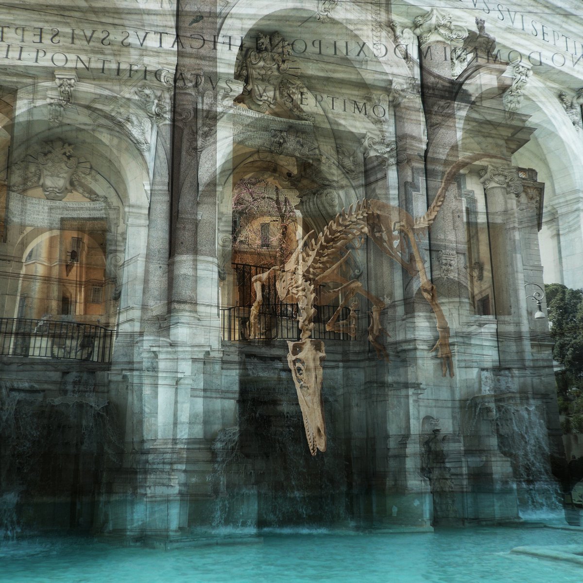 GM!
Extinct II - Temptation
This ancient creature I set in Rome over one of its most beautiful fountains. Fontana dell’Acqua Paola, a piece of art that creates awe and is also extremely attractive in the summertime with it fresh blue waters...

<a href="/obscuradao/">Obscura</a> <a href="/objktcom/">objkt.com</a>