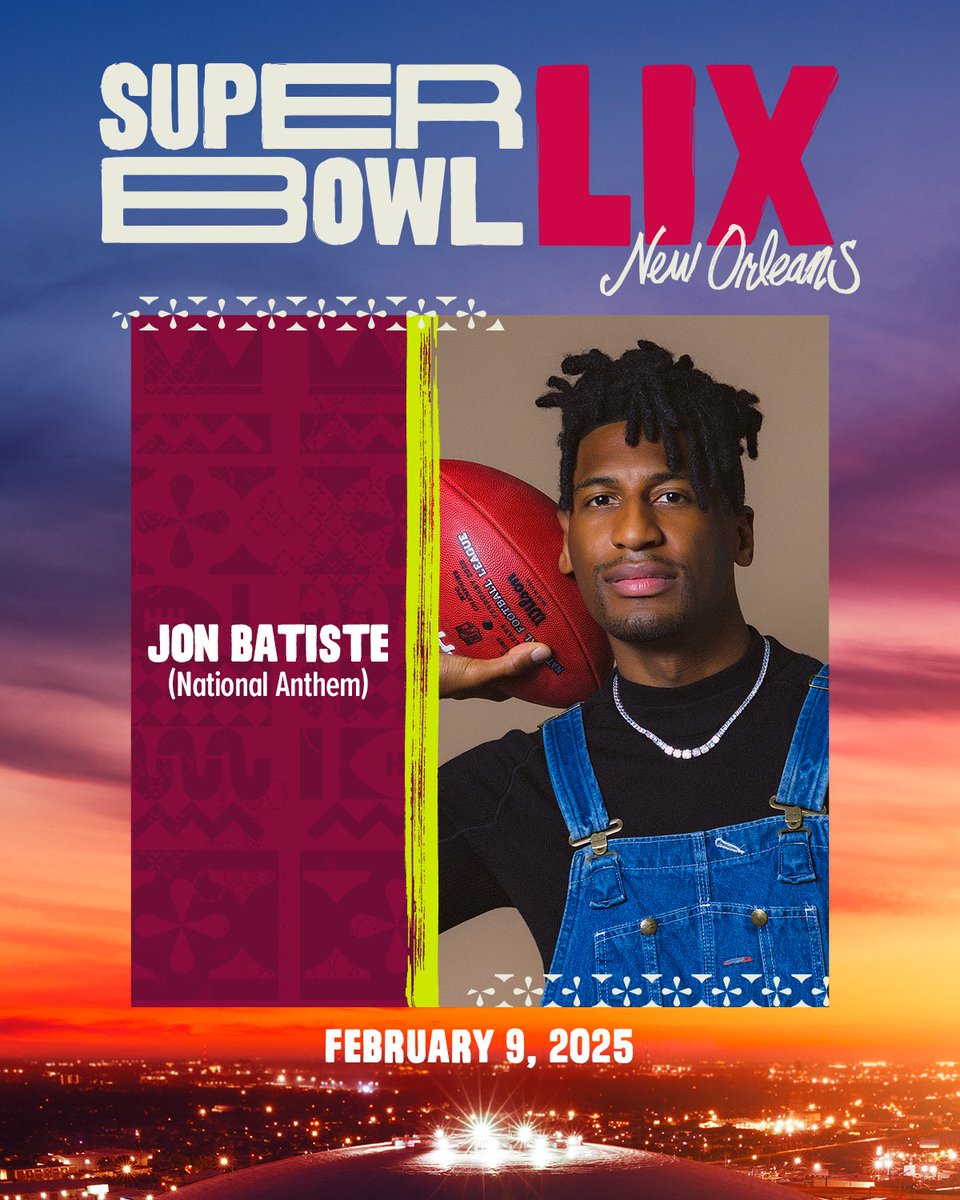 Music is the ultimate unifier. Coming home for National Anthem-Batiste xo <a href="/NFL/">NFL</a> <a href="/RocNation/">Roc Nation</a> 🙏🏾🇺🇸 #SBLIX