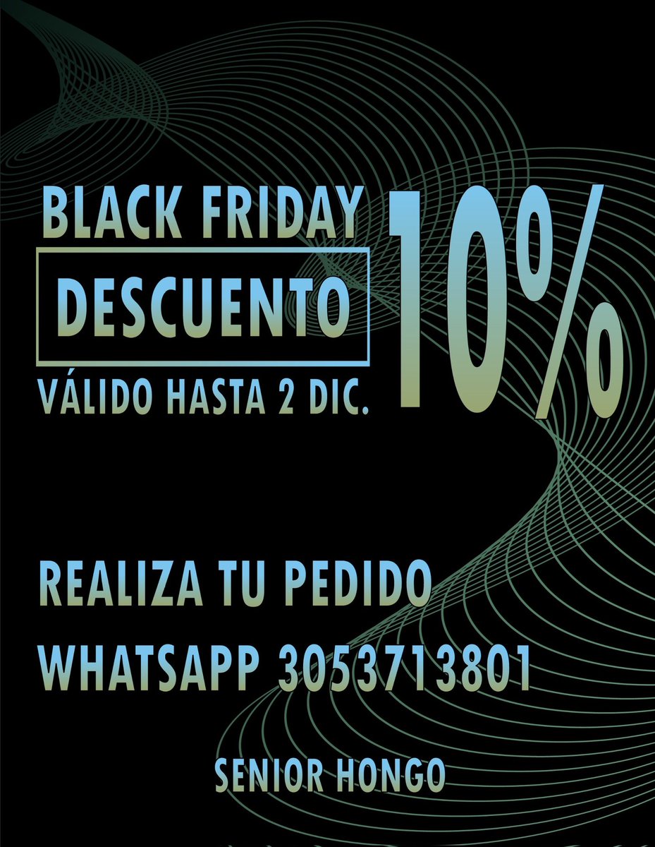 10% DESCUENTO HASTA EL 2 DIC.