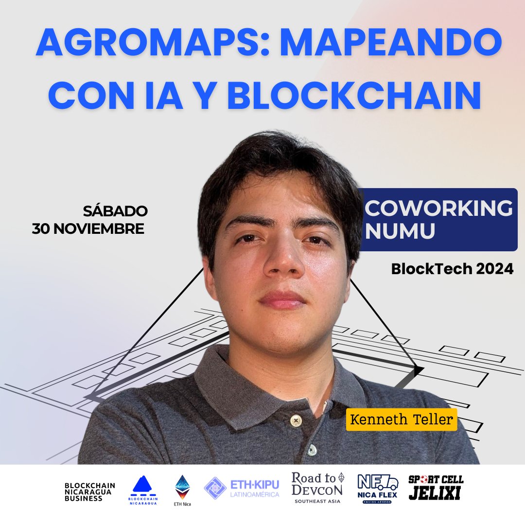 505Blockchain's tweet photo. @Ethnica505 🌍 Conferencia en Blocktech 2024: "AgroMaps - Mapeando con IA y Blockchain" 🚀

Descubre AgroMaps:
Una plataforma innovadora que integra Blockchain e Inteligencia Artificial para revolucionar la gestión agrícola y la planificación de recursos. @teller_kenneth https://t.co/wdLlQxzdc6