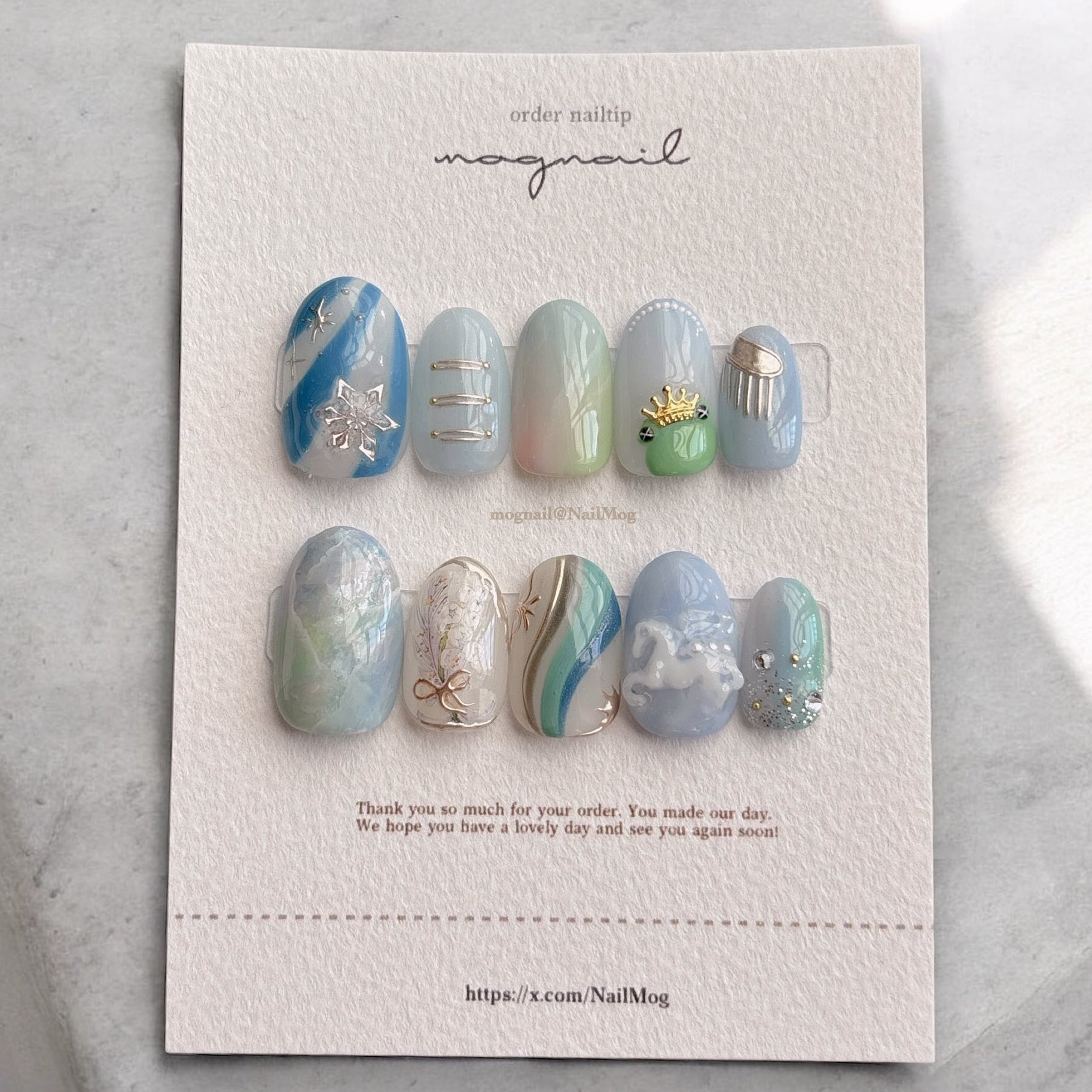 mognail ♡ ネイルチップ販売 on X: 