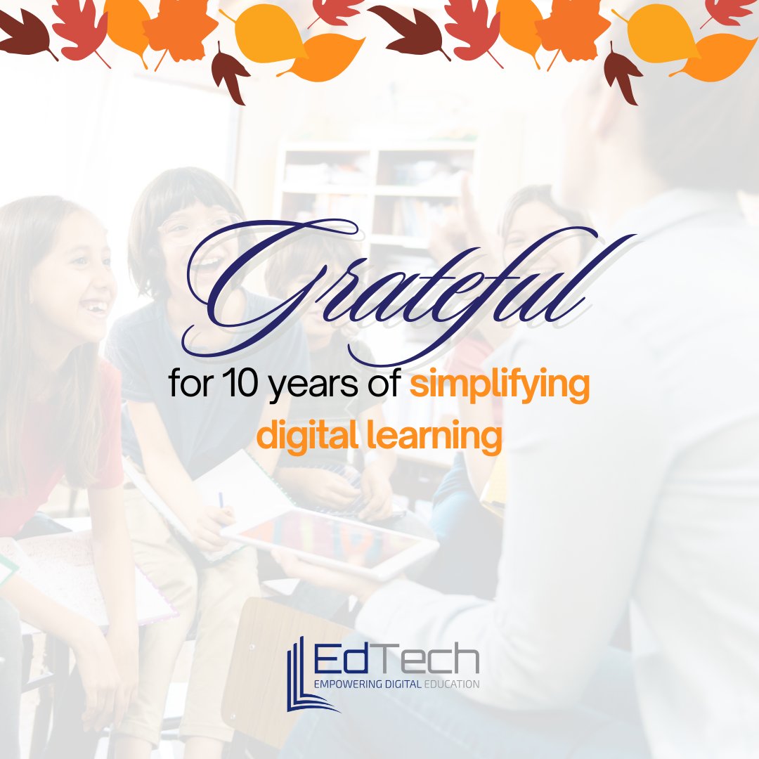 EdTech_Software's tweet image. This Thanksgiving, we&apos;re grateful for the opportunity to help schools and students adapt to the future of learning with digital solutions.

#GratefulForGrowth #DigitalLearning #eBookImplementation #ThanksgivingThanks #EdTechSolutions #TechForSchools #FutureOfLearning
