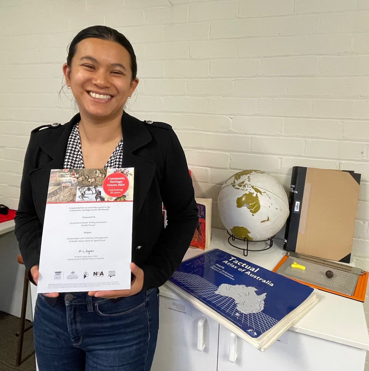 🎉 Exciting news! Braille House is a 2024 Community Heritage Grants recipient!

Grateful to the Australian Govt &amp; partners for their support! Learn more: nla.gov.au/content/commun…
#BrailleHouse #CommunityHeritageGrants #PreservingHistory #Braille #Accessibility